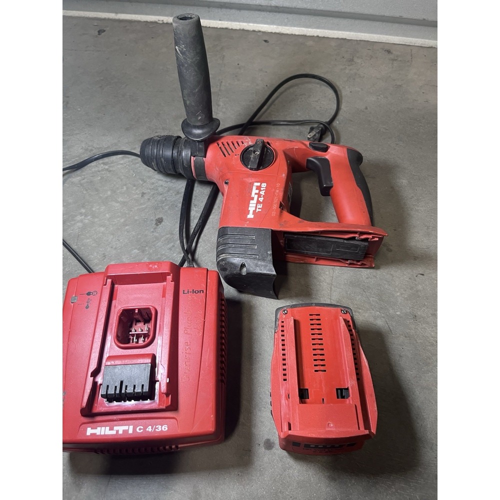 Hilti TE4-A18 Cordless Rotary Hammer Drill w/ Charger And Battery